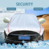 8aff160f294a2aa1 Universal Half Car Cover Waterproof Outdoor Cover Oxford Sun Rain Uv Protection Dustproof Snowproof Car Body Cover for SUV Sedan