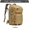 8b099deabeb330f5 Tactical Backpack 3 Day Assault Pack Molle Bag 38/45L Large Outdoor Waterproof Hiking Camping Travel 600D Rucksack Men Fishing