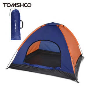 8b0d26ebcb0cd77d TOMSHOO 3-4 Persons Camping Tent Lightweight Outdoor Backpacking Tent with Rain Fly for Family Camping Hiking Beach Fishing Tent