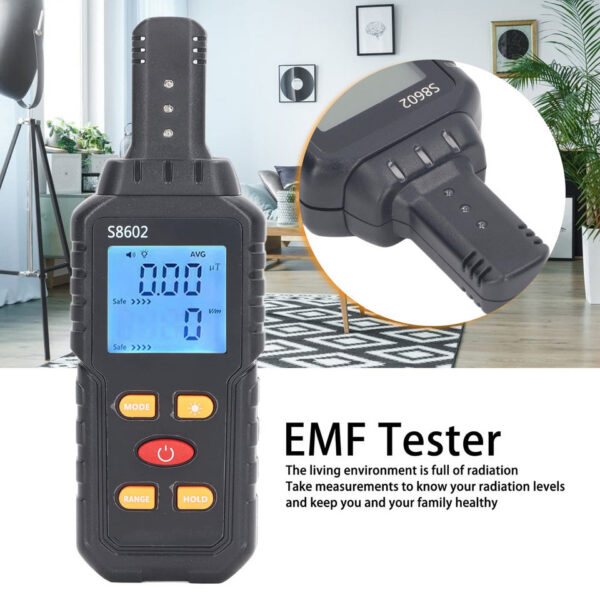 Portable Electromagnetic Field Radiation 3 in 1 Meter EMF Detector for Ghost Hunting Equipmetent