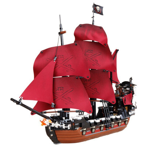 8b18410855e0ba98 Pirates The Black Pearl And Queen Anne's Revenge Ship Building Block Model Assemble Bricks Toys Kids Gifts Fit MOC 4195 4184 Set