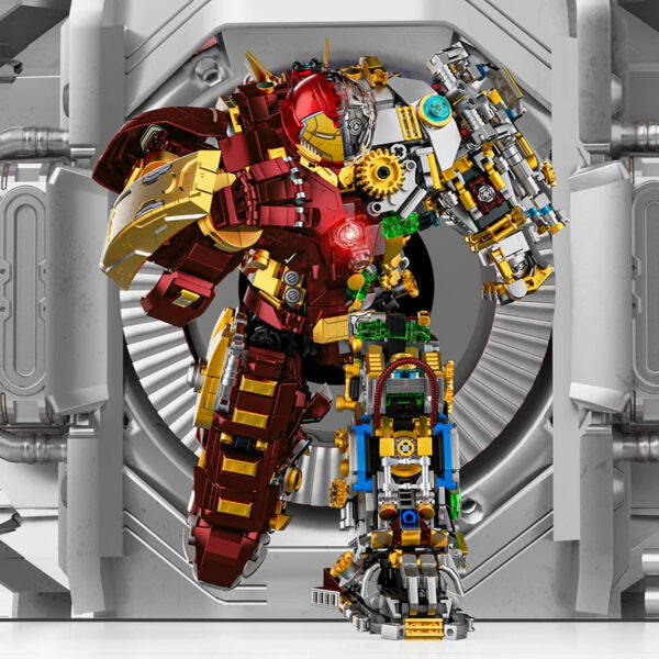8b3117ab59716d40 2700+pcs Iron Heroes Blocks Action Figures Mark Building Sets Buster Mech DIY Brick Collectible Toys for Boys Adult Kids Gifts