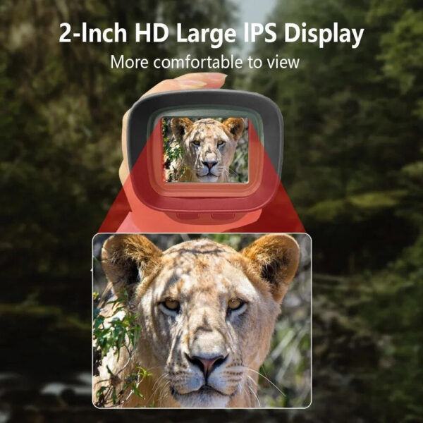 8b3303c406a9d15d Monocular 40MP 2.5K Infrared Telescope 984ft Night-Vision Distance 6X Optical Magnification 8X Digital Zoom