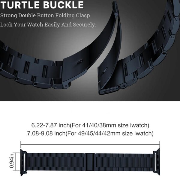8b3547ccb1b467d8 EPULY Compatible with Apple Watch Band 42mm 44mm 45mm 38mm 40mm 41mm, Business Stainless Steel Metal Wristband for iWatch SE & Series 7 6 5 4 3 2 1 for Men Women (Silver, 41mm 40mm 38mm)