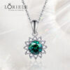 8b375387c18f8e95 LORIELE Moissanite Snowflake Pendant For Women Sterling Sier 1Carat Diamond Gemstone Necklace Fine Gift Jewelry