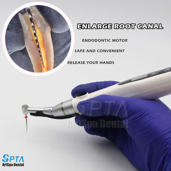 8b3c15f6a6ff14c6 SPTA 16:1 Contra Angle Low Speed Turbine Handpiece with Reciprocating Root Canal File Endodontic Treatment Dentistry Materials