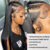 13x6 Bone Straight Human Frontal 5x5 Glueless Wigs For Women Pre Plucked With Baby Hair 13x4 Lace Front Wig