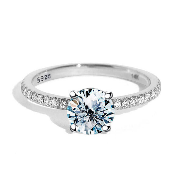 8b580fc1474f879e DW Sparkling 1-5ct Big Moissanite Diamond Rings for Women Solitaire Genuine Sterling Sier Designer Wedding Jewelry