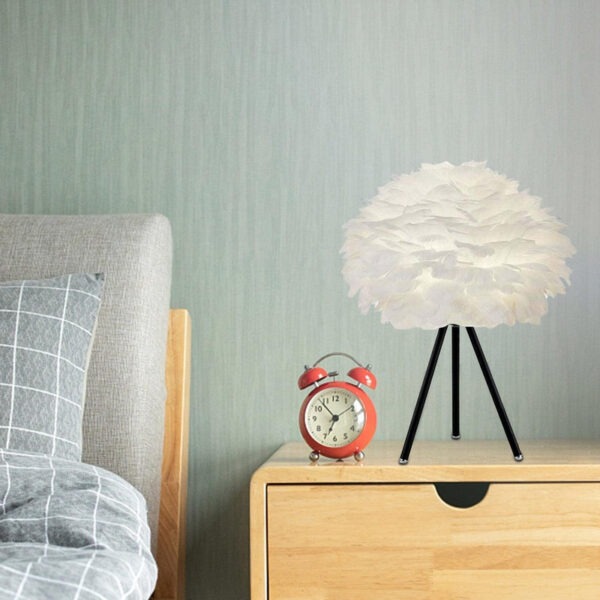 Nordic Feather Lamp Shade Boho Ceig Chandelier Lampshade Pendant Light Cover for Wedding Nursery Kitchen Decoration