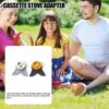 Butane Fuel Canister Adapter,Camping Grill Gas Stove Adapter,Camping Backpacking Butane Stove Gas Convert Connector Adapter