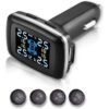 Digital Display Electronic Automobile Universal Tire Pressure Monitor Rotatable Cigarette Lighter Tpms System
