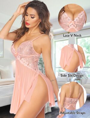 8b9798f4098c2d59 Avidlove Women Lace Lingerie Babydoll Sexy Chemise Exotic Nightgowns Bridal Nightdress