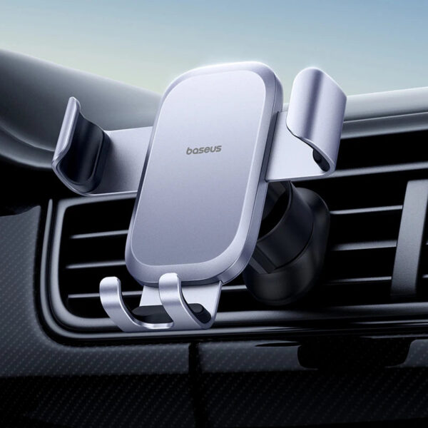 Baseus Metal Car Phone Holder Gravity Phone Stand Air Vent Car Holder Stand for iPhone Xiaomi Samsung Huawei Realme Moile Phone