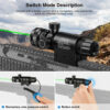 Rifle Green Red Dot Laser Sight 532nm Scope with Pressure Switch Picatinny and Mounting Hunting Riflescope