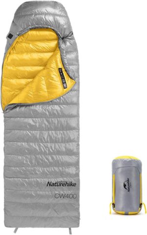Naturehike CW400 Lightweight Down Sleeping Bags for Adults 650 Fill Power 4 Season,2.0lbs Ultralight Compact Portable,Waterproof, Camping, Hiking, Backpacking With Compression Bag