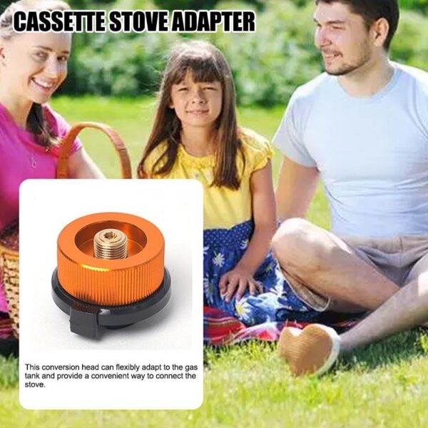 Butane Fuel Canister Adapter,Camping Grill Gas Stove Adapter,Camping Backpacking Butane Stove Gas Convert Connector Adapter