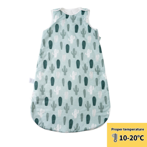 Elinfant Sleeveless Soft Newborn Baby Sleeping Bag Bamboo Cotton Warm Wearable Blanket Winter Print Vest Sleep Sack
