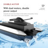 2.4G LSRC-B8 RC High Speed Racing Boat Waterproof Rechargeable Model Electric Radio Remote Control Speedboat Toys for boys 14Y+
