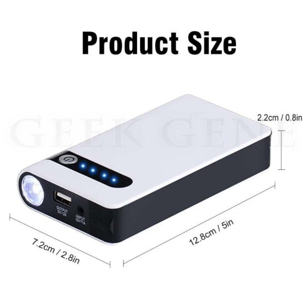 GKFLY 12V Portable Jump Starter 800A Auto Battery Charger Car Emergency Booster 12000mAh Power Bank Starting Device