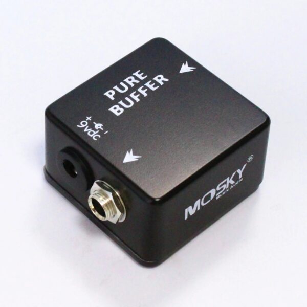 MOSKY Pure Buffer Pedal,Buffer Guitar Effect Pedal Full Metal Shell Guitar Accessories Black