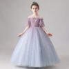 8bee8a4f8be02693 Kids for Girls Costumes Wedding Birthday New Year Party Evening Elegant Princess Summer Children’s Dress 4-12 Years K19