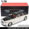 1:18 Rolls-Royce Phantom Car, Zinc Alloy Pull Back Diecast Car with Sound and Light, Realistic Modeg Model Toy