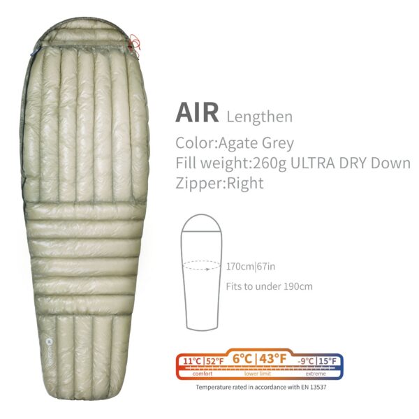 AEGISMAX AIR Upgrade 10D 800FP Ultra Dry Down Bag Ultralight Camping Hiking Tourist Sleeping Bags for Men and Women