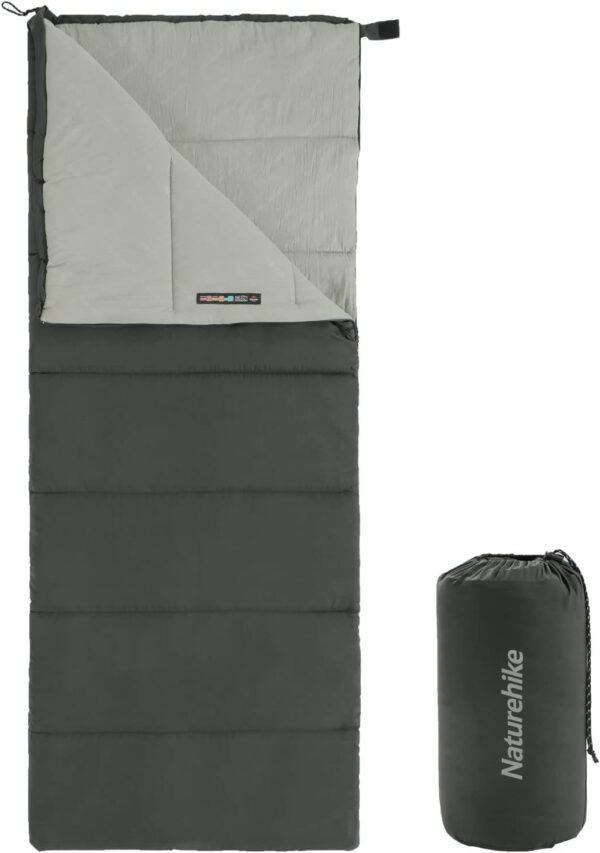 Naturehike Sleeping Bags for Adults, Lightweight Rectangular Spliceable 3 Season Sleeping Bag, for Outdoor Camping, Hiking