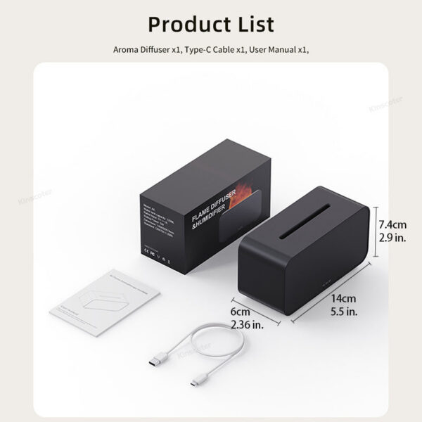 8bff1eb6c88a70a8 New Simulation Flame Aromatherapy hine Mini Air LED Colorful Light Timer Humidifier Home Perfume Diffuser