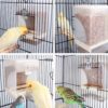 8c03833b8186cbe0 Automatic Bird Feeder No Mess for Cage Inside Birds Stuff Cage Accessories Seed Food Container for Small Brids Cockatiel Budgerigar Macaw Finch Budgie Parakeet Conure Canary Parrots Lovebird