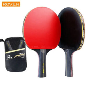8c03ca9a54b009a7 5/6 Star Table Tennis Racket 2PCS Professional Ping Pong Racket Set Pimples-in Rubber Hight Quality Blade Bat Paddle with Bag