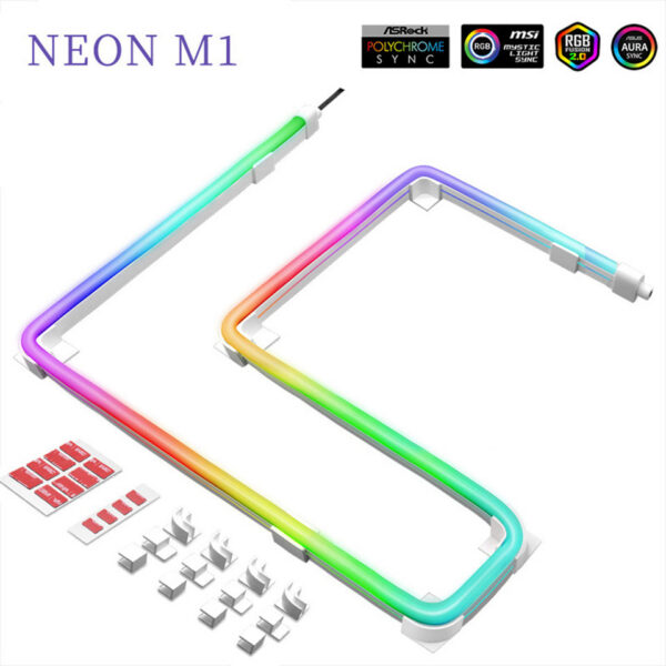 RGB LED Strip AURA Sync 5V 3 PIN ARGB Flexible Light Atmosphere Decorations for PC Case Chassis