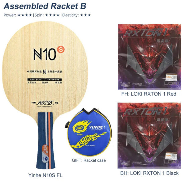 Yinhe Table Tennis Blade N10s N-10 Offensive 5 Wood Ping Pong Racket Blade