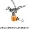 Fire-Maple FMS-300T Ultralight Titanium Backpacking Camping Gas Stove | 2600W Pocket Backpacking Cooking Folding Burner | Outdoor Trekking Hiking Fishing (Orange)