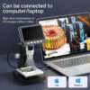 8c3a11f16d74487e 1000X 4.3" LCD Digital 1080P Microsco 8 LED Lights USB Magnifier Soldering Repair Video Microscope for Coin