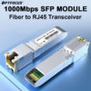 OPTFOCUS 1Gbps RJ45 SFP Module 1000M Fiber to Ethernet Transceiver Full Compatible Copper Cable Support CAT5 Ethernet Network