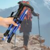 8c3f28f062ad58f4 Foldable Ultralight Trekking Poles Aluminum AlloyWalking Stick Collapsible Mountaineering Staff Outdoor Hiking Alpenstock Tools