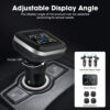8c411b9269309b48 Car Cigarette Lighter Wireless Universal TPMS USB Digital tpms Tire Pressure Alarm System 4 External Internal Sensor