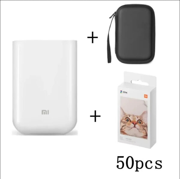 8c413f2614cf003d Xiaomi AR Printer 300dpi Portable Photo Mini Pocket With DIY Share 500mAh Picture Printer Pocket Printer Work With Mihome APP