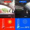 2pcs Front Sunshade, Breathable Mesh Window Screen Streched up to 40", for C
