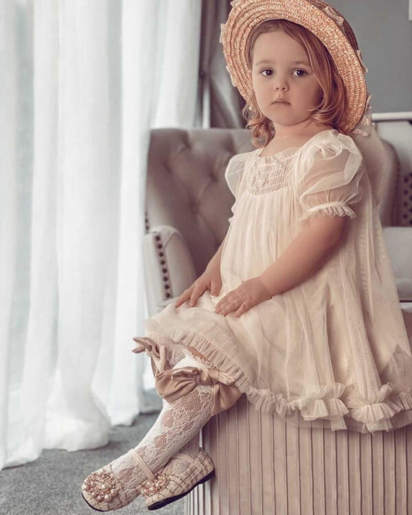 8c45c42e0f8508e1 Children‘s Flower Girl’s Princess Ball Gown Wedding Birthday Dress.Kid‘s Girl Pearl Butterfly Wings White Tulle Party Dresses 9T
