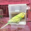 Hypeety Automatic Bird Feeder No Mess Pet Feeder Seed Food Container Perch Cage Accessories for Budgerigar Canary Cockatiel Finch Parakeet