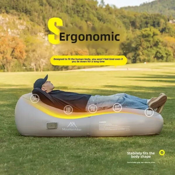 8c5da91ad1be8259 MOUNTAINHIKER Fast Inflatable Air Sofa Bed Outdoor Portable Air Mattress Lazy Camping Automatic Inflatable Sleeping Mat Uptaded