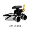 8c6a5f01e06e2991 Dental Loupes Dental Magnifier Dental Lab Medical Loupes Magnification Binocular 2.5/3.5x Headlight Wireless 5W Headlamp
