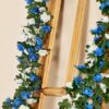 8c6e2f000ab82b20 PARTY JOY 5pcs 41Ft Flower Garland Fake Rose Vine Artificial Flowers Hanging Rose Ivy Hanging Baskets Wedding Arch Garden Background Decor