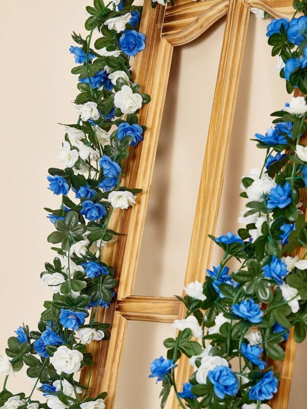 8c6e2f000ab82b20 PARTY JOY 5pcs 41Ft Flower Garland Fake Rose Vine Artificial Flowers Hanging Rose Ivy Hanging Baskets Wedding Arch Garden Background Decor