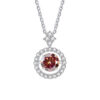 BIJOX STORY 1 CT Moissanite Pendant For Women Simulated Diamond Necklace S Sterling Sier Jewelry Girl Valentine's Day Gift