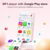 8c90a91a984be03c 80GB MP3 Player Android 9.0 with Bluetooth and WiFi, 4.0-inch touchscreen with speakers, FM radio, eBooks, capacity up to 512GB