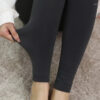 8c981115809d9dc9 Women Socks Winter Thermal Pantyhose Solid Color Insulated Legging High Waist Elastic Fleece Tights Slim Warm Sock Pants Out Wear