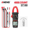 8c9b9b7f485177c9 ANENG ST180 AC Current Clamp Meter Digital 4000 Counts Multimeter Ammeter Voltage Tester Car Amp Hz Capacitance NCV Ohm Tool